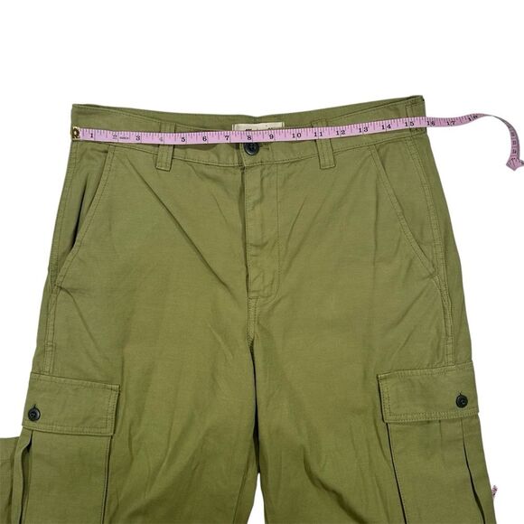 Madewell Size 27 Classic Olive Garment-Dyed Low-Slung Straight Cargo Pants - Picture 7 of 10
